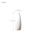 Modern Minimalist White Ceramic Matte Flower Vase Decorative Vase for Dried Flower Centerpiece Art Crafts Home Table Decoration