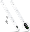 WILLED Under Cabinet Lights Rechargeable Battery Display 60 LED Touch Light Bar Motion Sensor Light Closet Light Night Lights