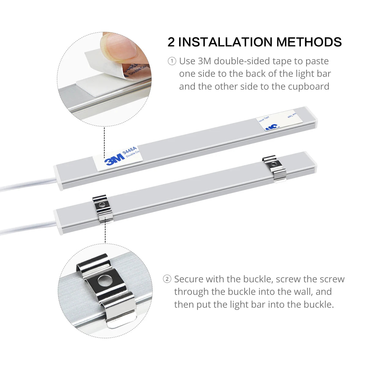 30/40/50CM Kitchen Cabinet LED Light Hand Sweep Motion Sensor USB Lamp Tube White Warm White Room Decor Lighting