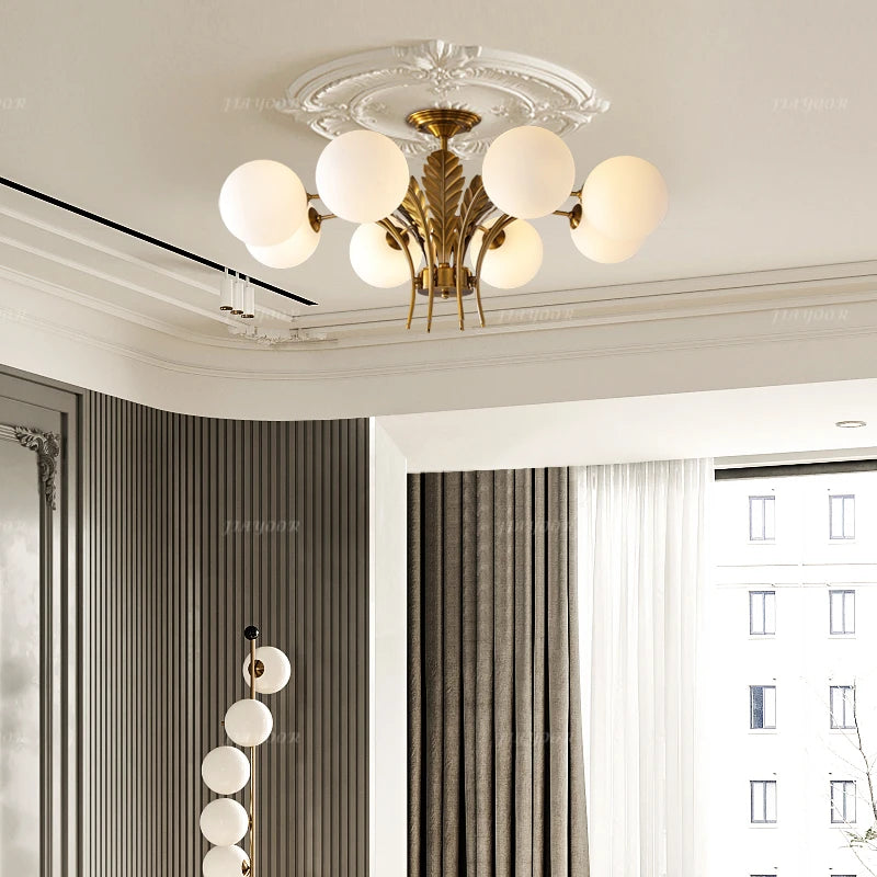 French Style Minimalist Home Decoration With LED Pendant Light Living Room Master Bedroom Kitchen Circular Lighting Fixtures