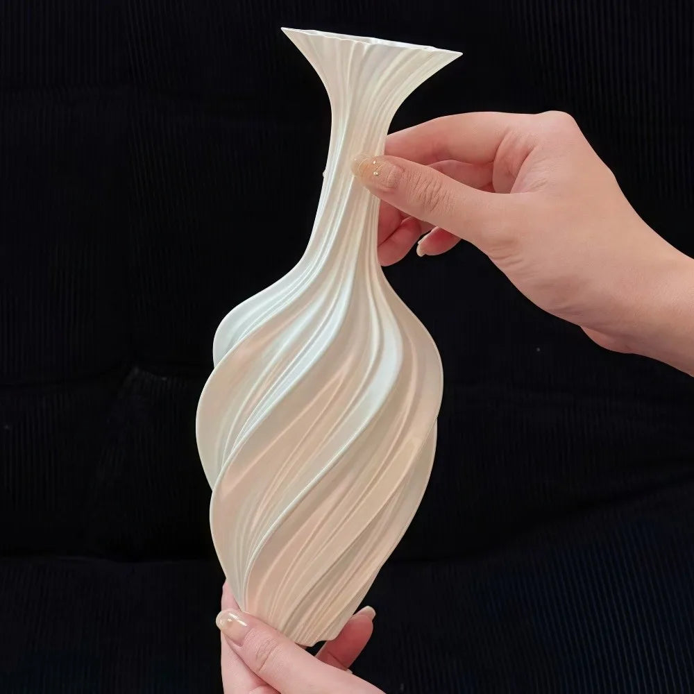 Minimalist Design Modern Vase Abstraction Style Ornaments Flower Arrangement Vase Home Decoration Creative 3D Printed Vase