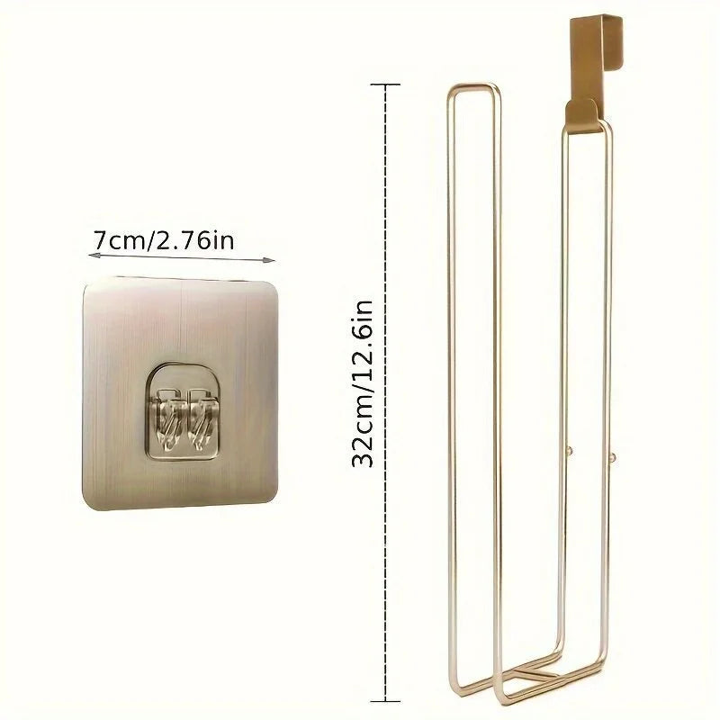 Bathroom Toilet Paper Holder with Storage Extra 3 Rolls, Over The Tank Toilet Paper Holder Wall Mount, Small Restroom Organizer