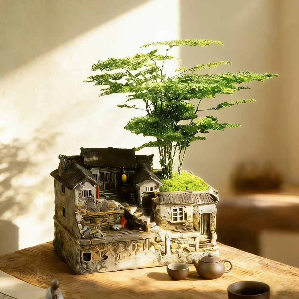 Micro Landscape Decoration Ornament Retro And Nostalgic House Ornament Home Living Room Bedroom Decoration Gift For Friends