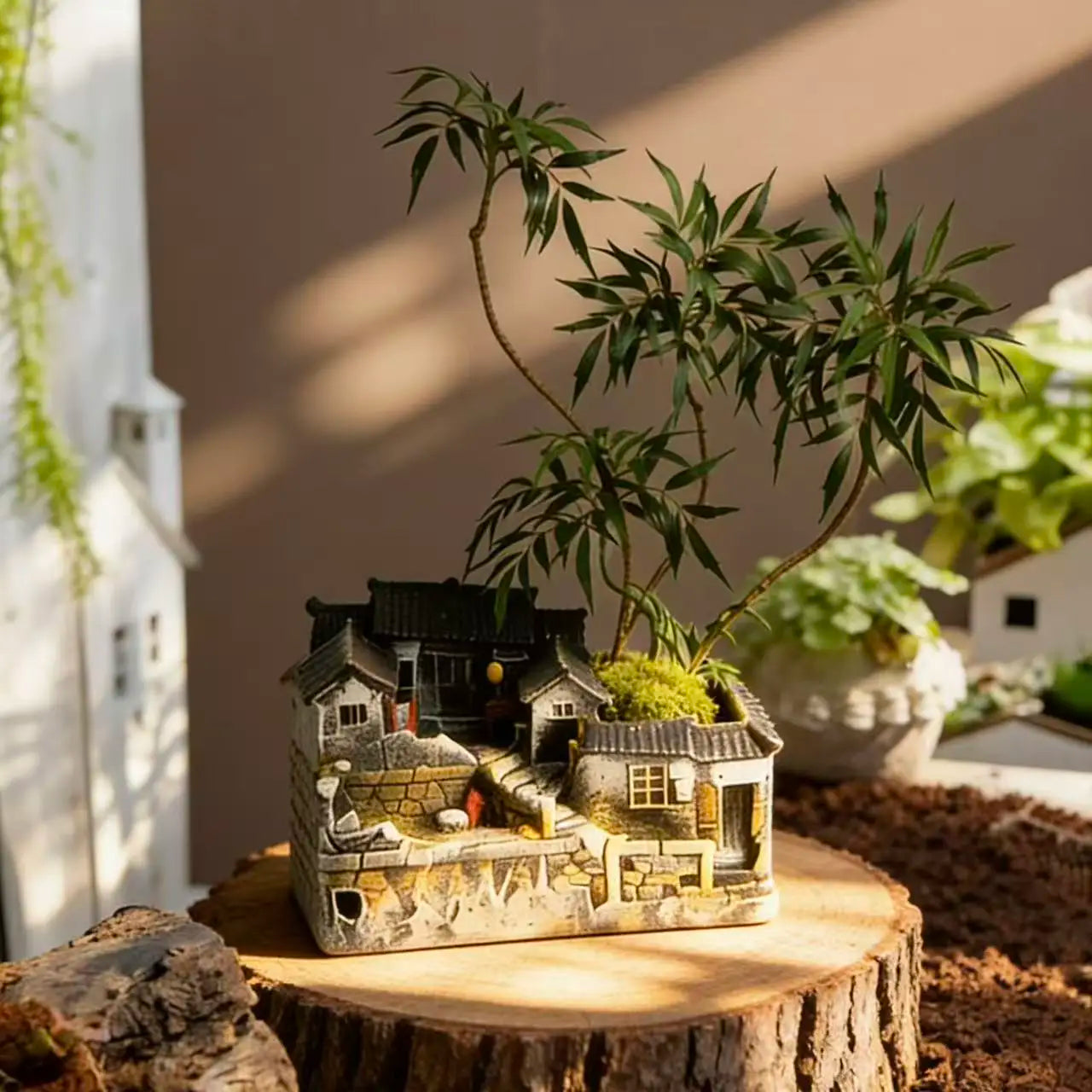 Micro Landscape Decoration Ornament Retro And Nostalgic House Ornament Home Living Room Bedroom Decoration Gift For Friends