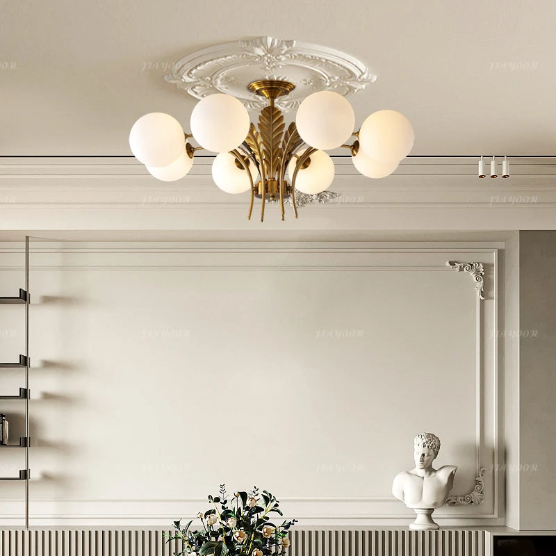 French Style Minimalist Home Decoration With LED Pendant Light Living Room Master Bedroom Kitchen Circular Lighting Fixtures