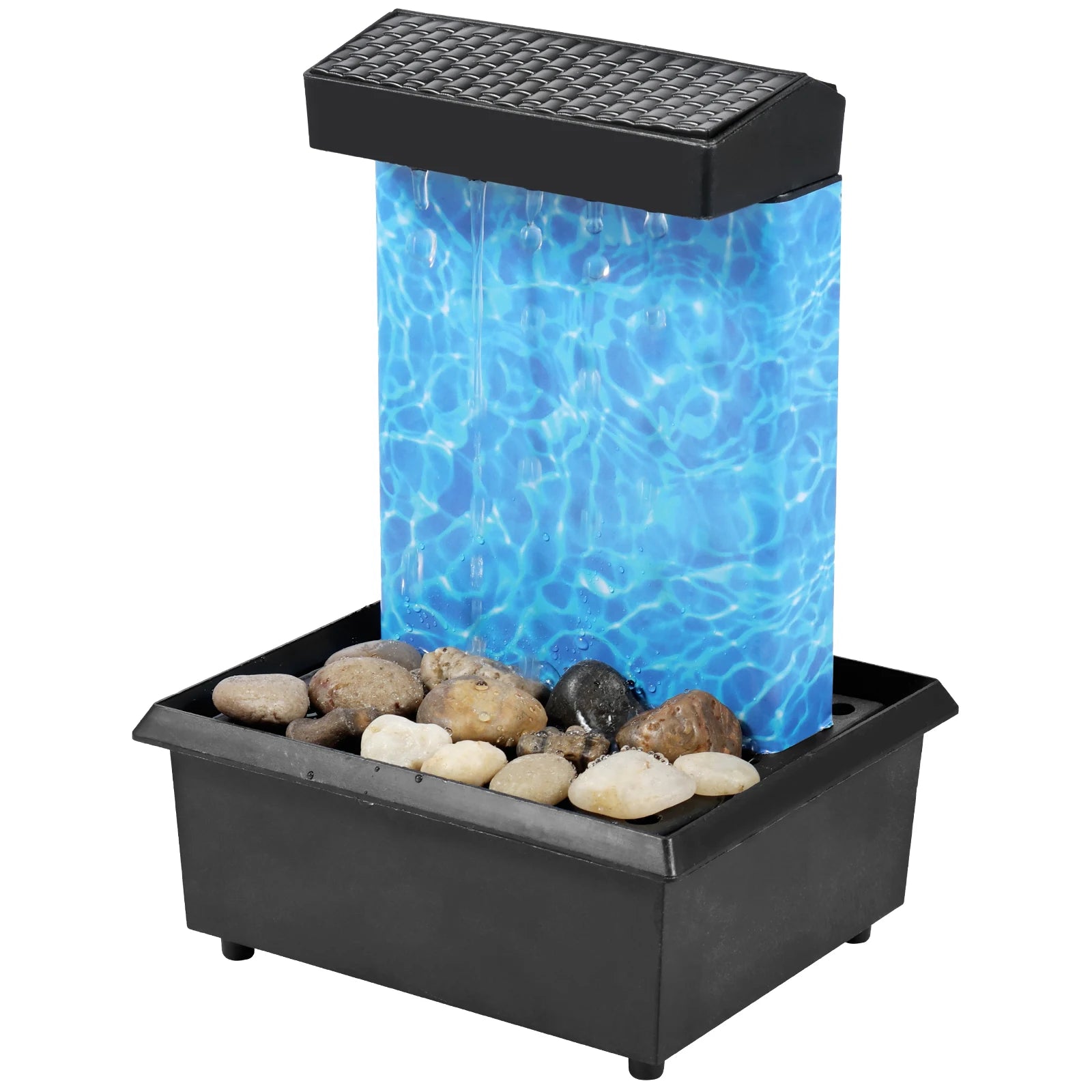 Tabletop Waterfall Home Decor Relaxation Meditation Desktop Fountain Lights Flowing Water Ornaments Mother's Day Festival Gifts