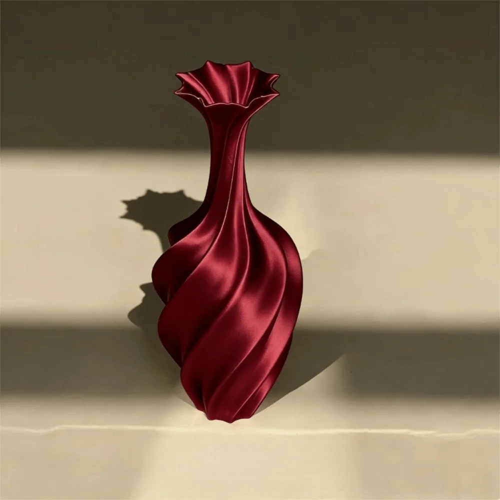 Minimalist Design Modern Vase Abstraction Style Ornaments Flower Arrangement Vase Home Decoration Creative 3D Printed Vase