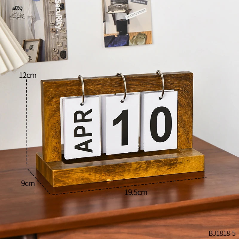 Ins Minimalist Style Living Room Office Decoration Plastic Calendar Ornament Modern Desk Accessories Simple Home Decor Crafts