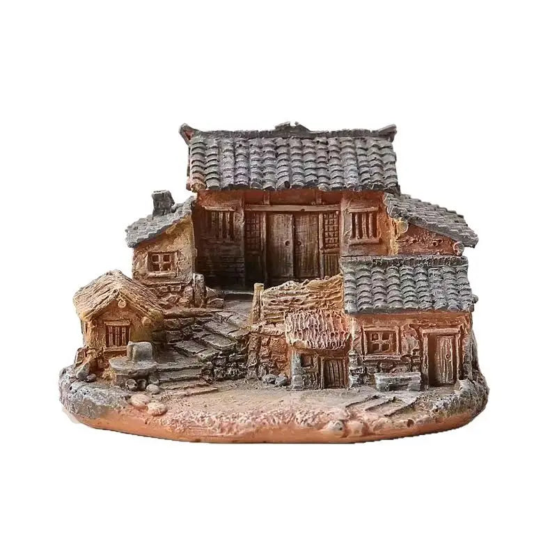 Old House Ornaments, Small Models, Creative Micro-landscape Designs, Courtyard Potted Plants and Bonsai Decorations