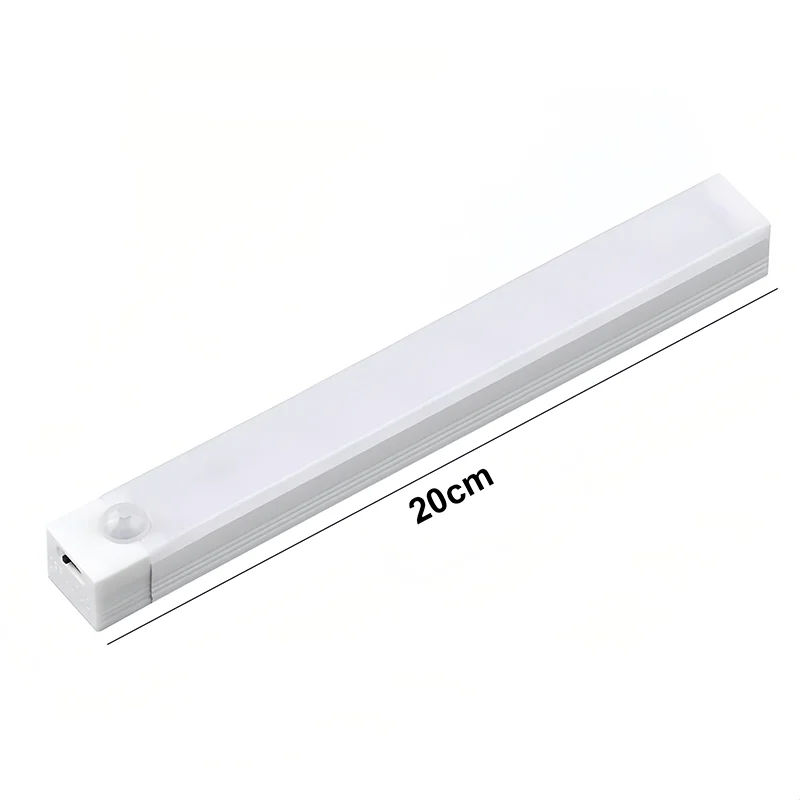 Under Cabinet Light LED Motion Sensor Night Light USB Charging Magnetic Induction Lamp for Bedside Wardrobe Stairway