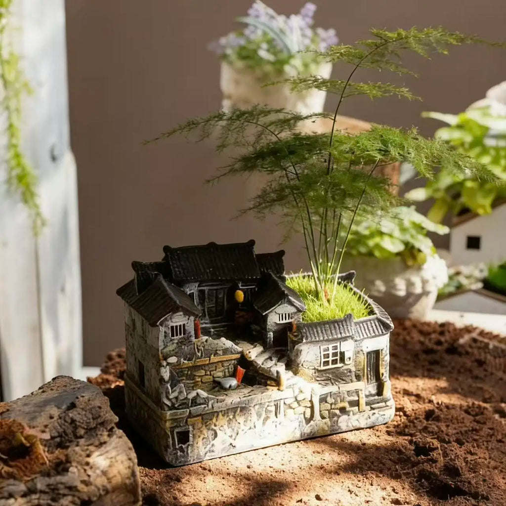 Micro Landscape Decoration Ornament Retro And Nostalgic House Ornament Home Living Room Bedroom Decoration Gift For Friends