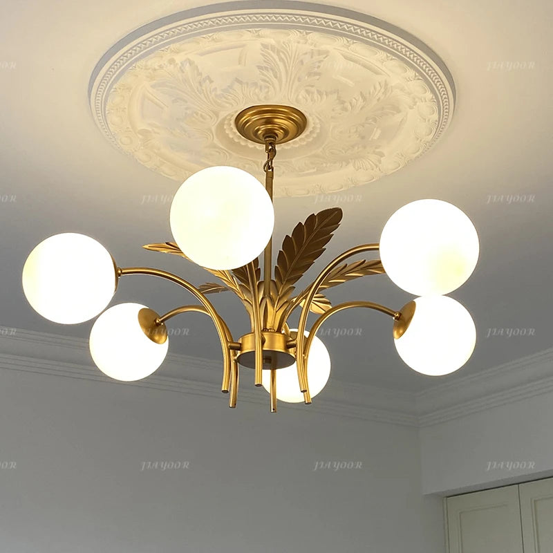 French Style Minimalist Home Decoration With LED Pendant Light Living Room Master Bedroom Kitchen Circular Lighting Fixtures