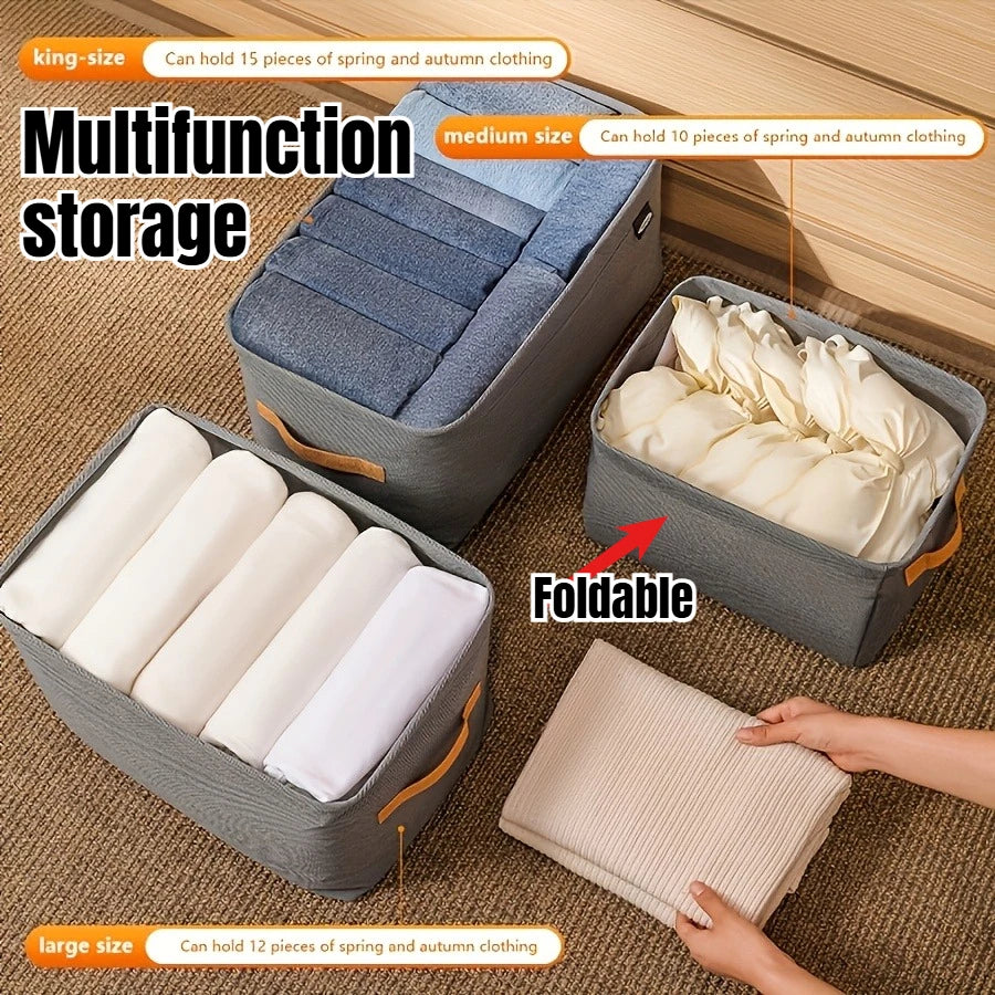 Wardrobe Organizer Box for Storage in The Closet Underwear Drawers Storage Bedroom Cabinet Socks Bra Storage Pants Organizer