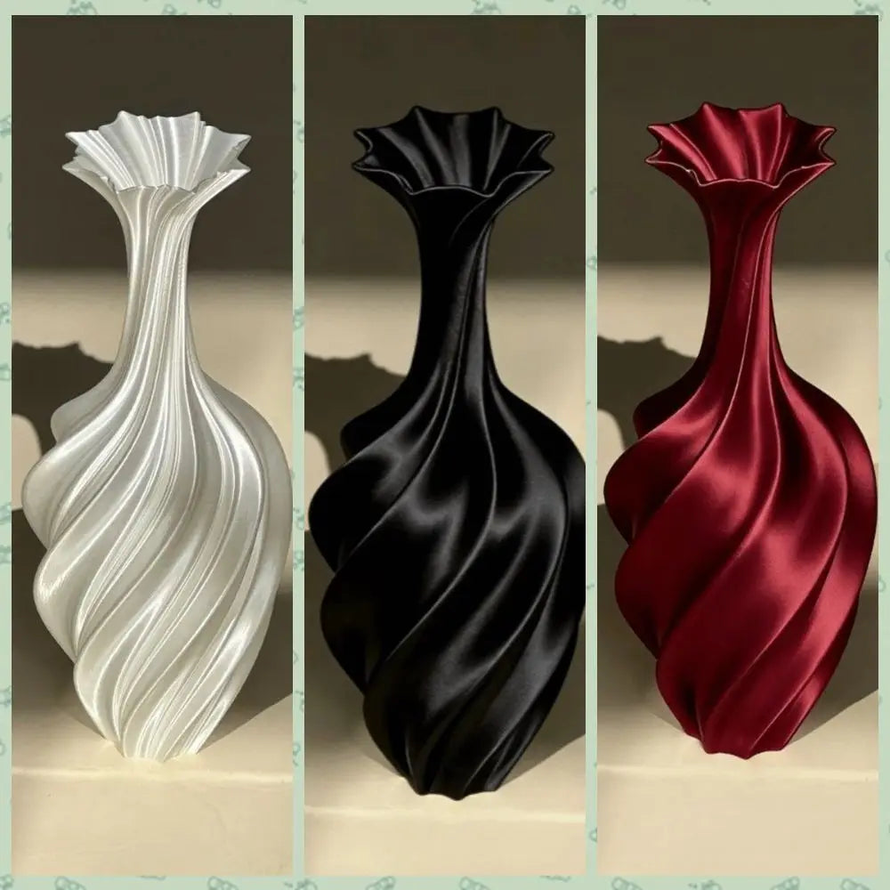 Minimalist Design Modern Vase Abstraction Style Ornaments Flower Arrangement Vase Home Decoration Creative 3D Printed Vase