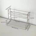 Minimalist Double-layer Storage Rack for Bathroom Sink for Storing Cosmetics Shower Gel Toiletries, Drainage Rack Storage Rack
