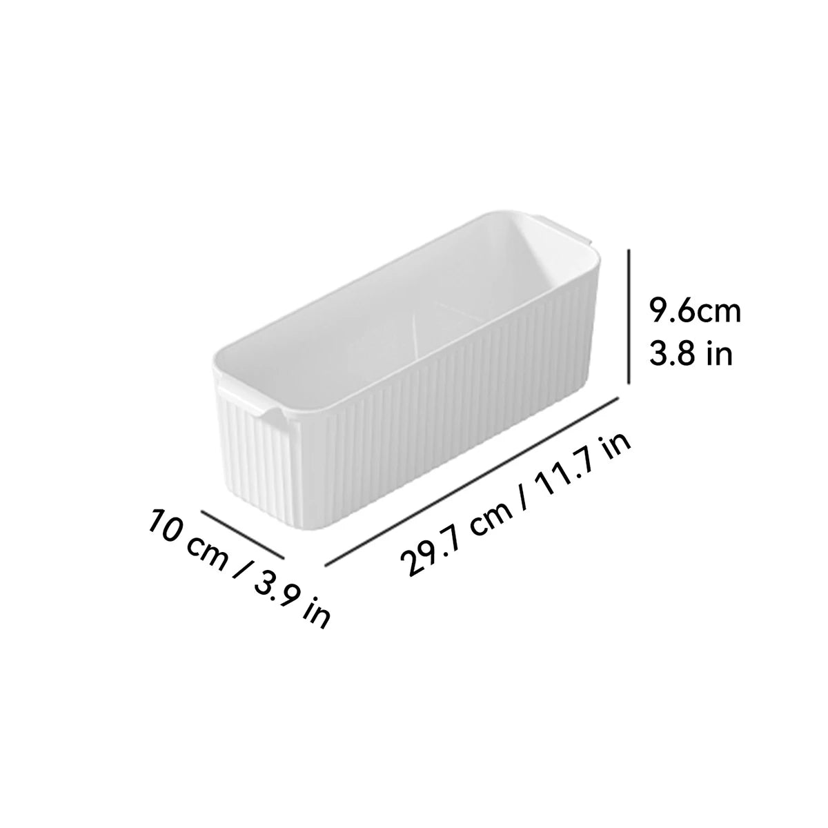 WORTHBUY Bathroom Storage Box Makeup Organizer Plastic Desktop Cosmetics Organizer Multifunctional Toiletries Storage Basket