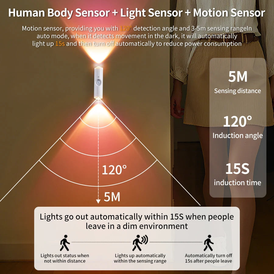 Wireless Motion Sensor LED Wall Light