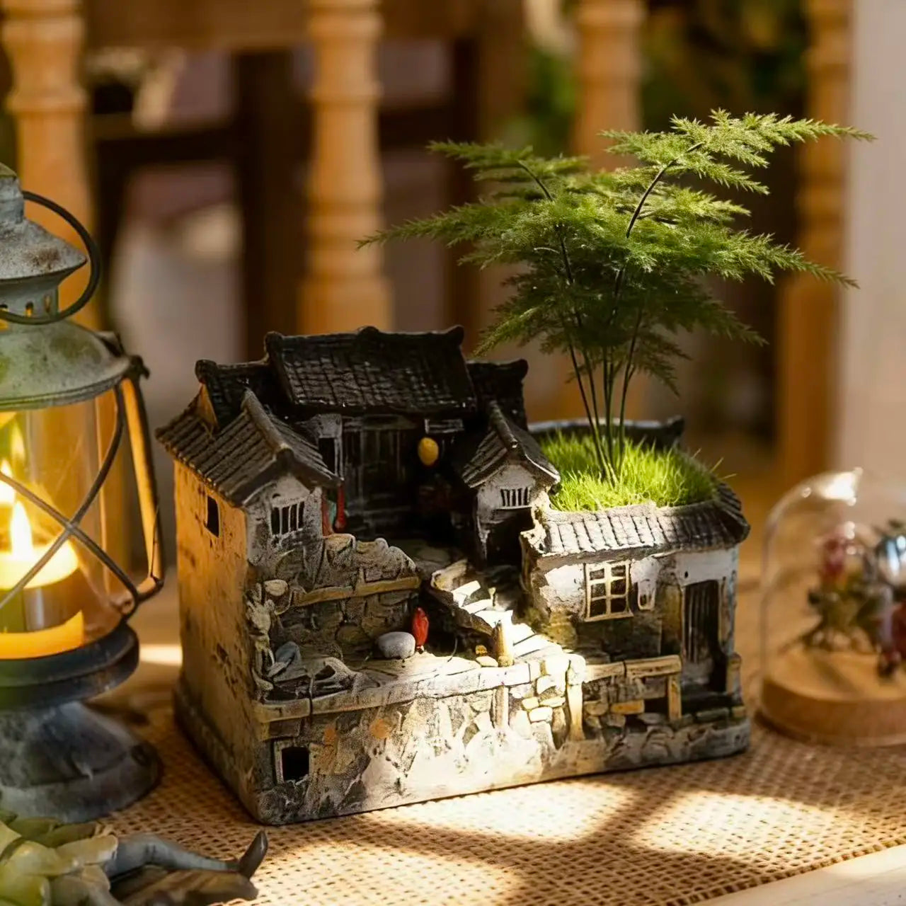 Micro Landscape Decoration Ornament Retro And Nostalgic House Ornament Home Living Room Bedroom Decoration Gift For Friends