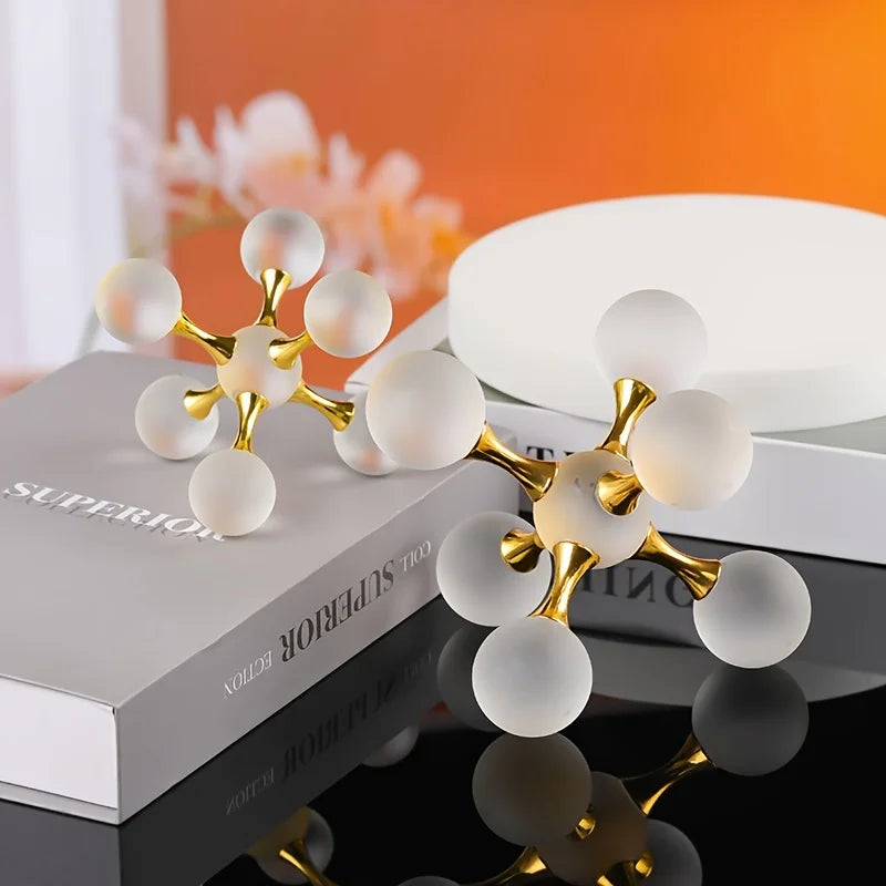 Minimalist Crystal Art Ornaments Geometric Crystal Sculpture Living Room TV Cabinet Coffee Table Entrance Home Decoration