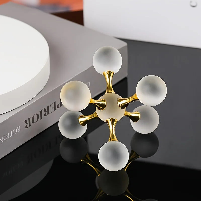Minimalist Crystal Art Ornaments Geometric Crystal Sculpture Living Room TV Cabinet Coffee Table Entrance Home Decoration