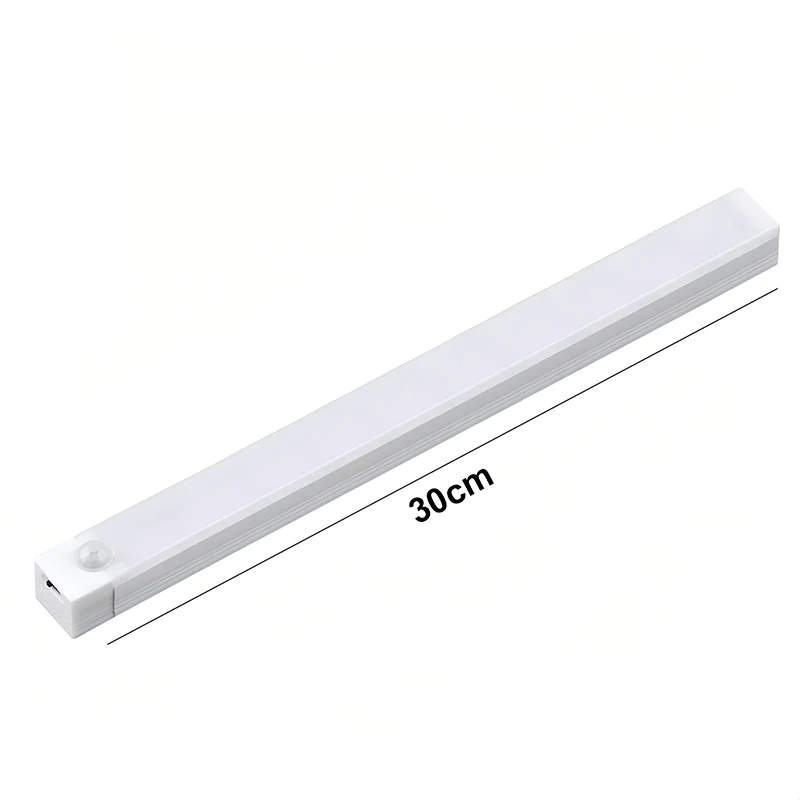 Under Cabinet Light LED Motion Sensor Night Light USB Charging Magnetic Induction Lamp for Bedside Wardrobe Stairway