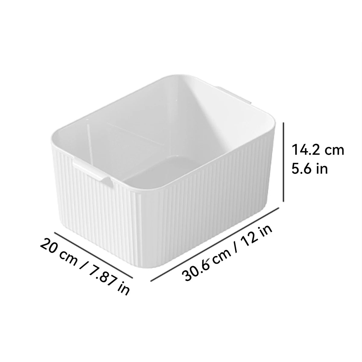 WORTHBUY Bathroom Storage Box Makeup Organizer Plastic Desktop Cosmetics Organizer Multifunctional Toiletries Storage Basket