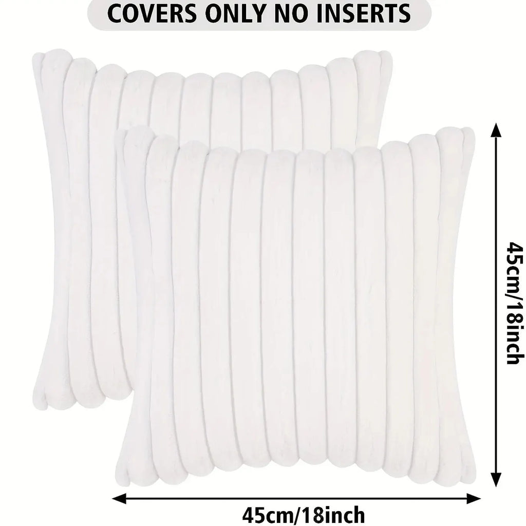 1pc Stripe Corduroy Pillow Case Creative Home Fabric PillowCushion For Sofa Bedroom Car, Home Decoration Home Decor Room Decor