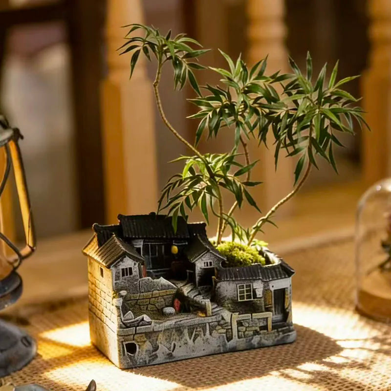 Micro Landscape Decoration Ornament Retro And Nostalgic House Ornament Home Living Room Bedroom Decoration Gift For Friends