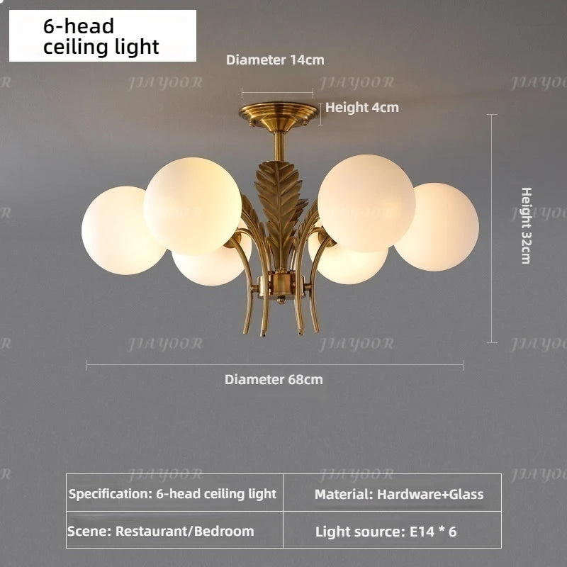 French Style Minimalist Home Decoration With LED Pendant Light Living Room Master Bedroom Kitchen Circular Lighting Fixtures